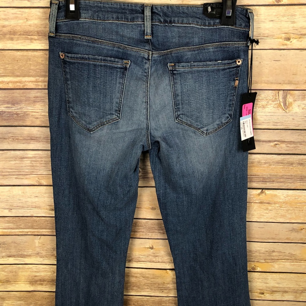 ✨ Genetic Denim Blue Leaf Fit And Flare Jeans 27 - Picture 5 of 6